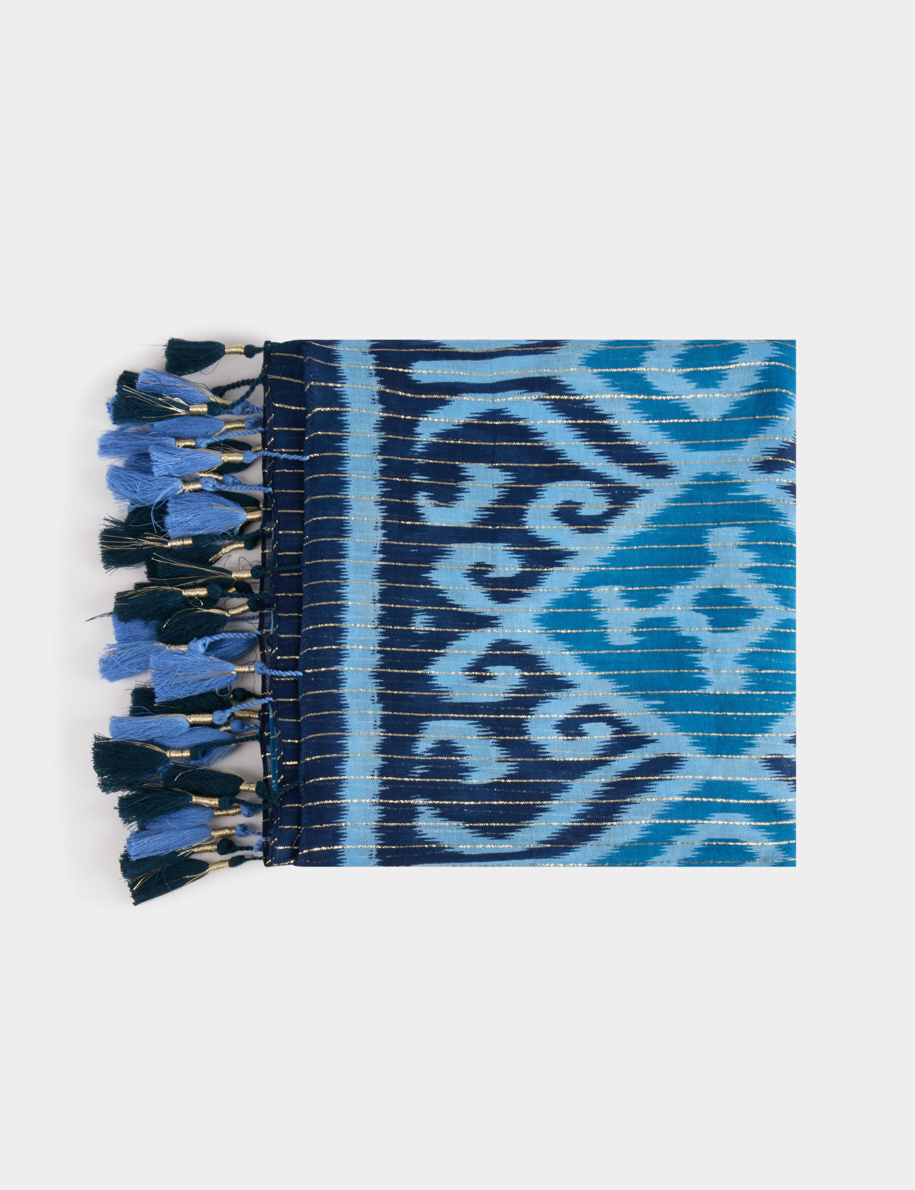 Foulard imprimé à pompons - Morgan - Modalova