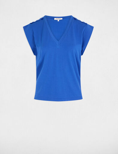 t shirt manches courtes bleu electrique femme T-shirt manches courtes bleu electrique femme