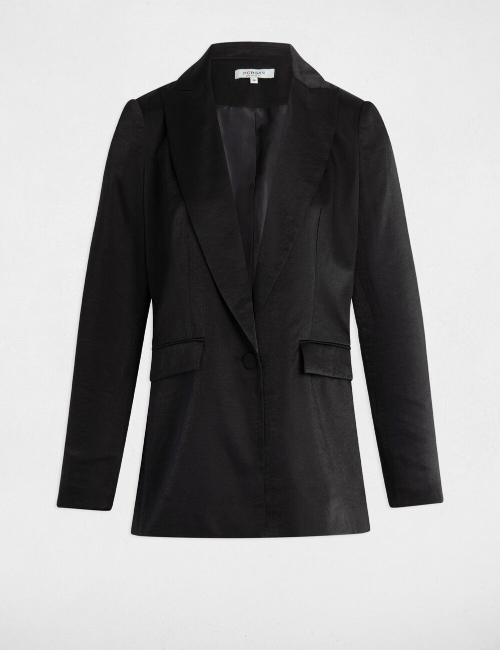 Blazer suédine noir femme