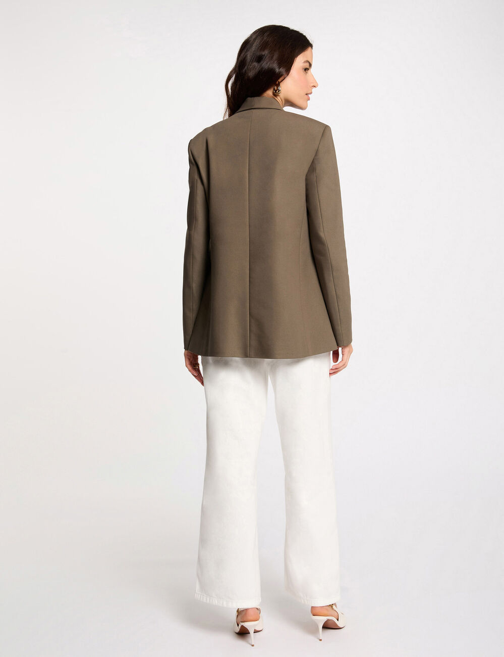 Ensemble Tailleur Chevignon Girl - Veste + Jupe Kaki Style Western - Taille 38/M - Occasion Très Bon état