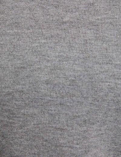 Pull col &agrave; revers gris clair femme