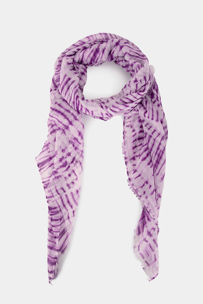 Foulard  violet fonce femme