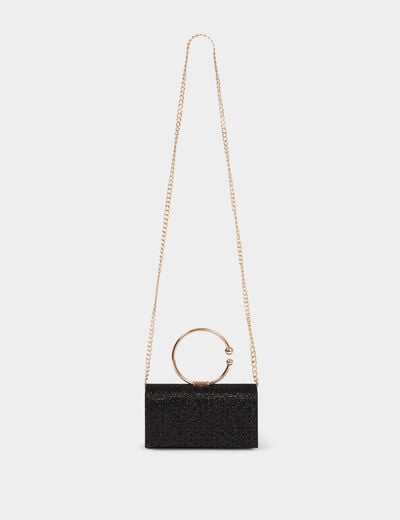 Pochette bijou noir femme