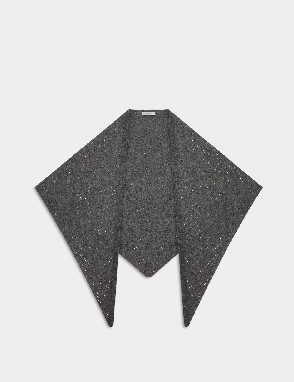 &Eacute;charpe triangle gris moyen femme