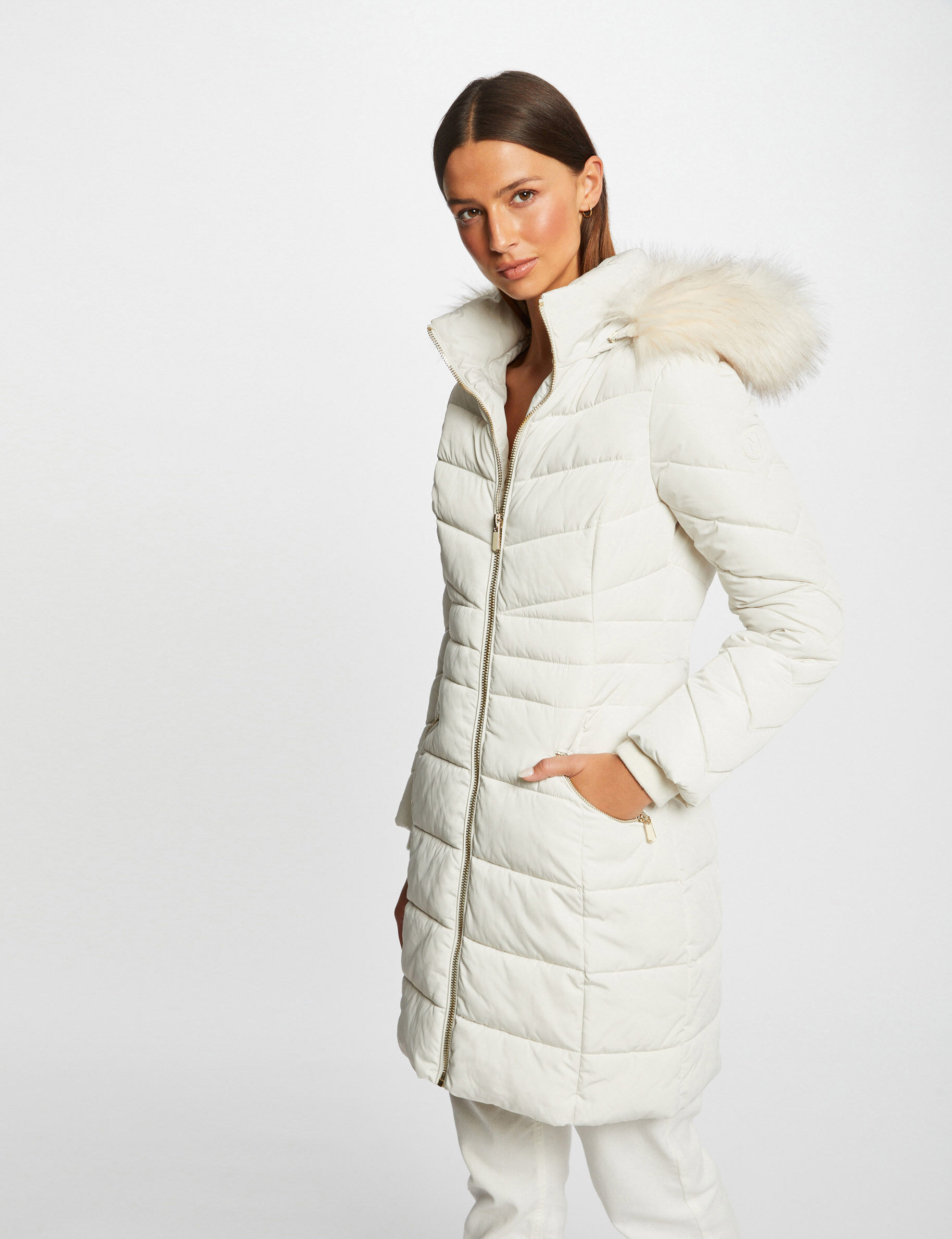 Longue doudoune blanche 2025 femme