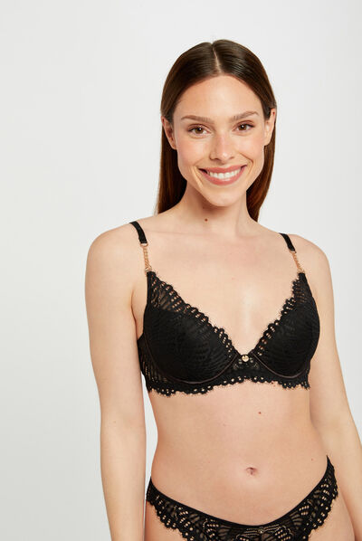 Soutien-gorge coques noir femme