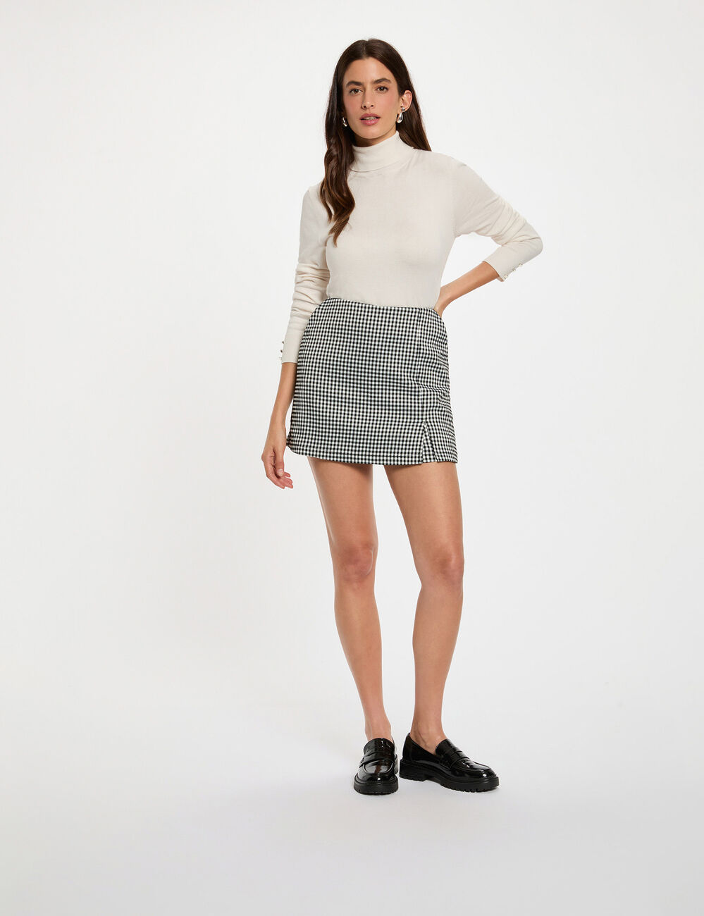 Jupe Noire Pailletée Morgan - Taille 38 - Neuve Sans étiquette - Taille Petit Modèle