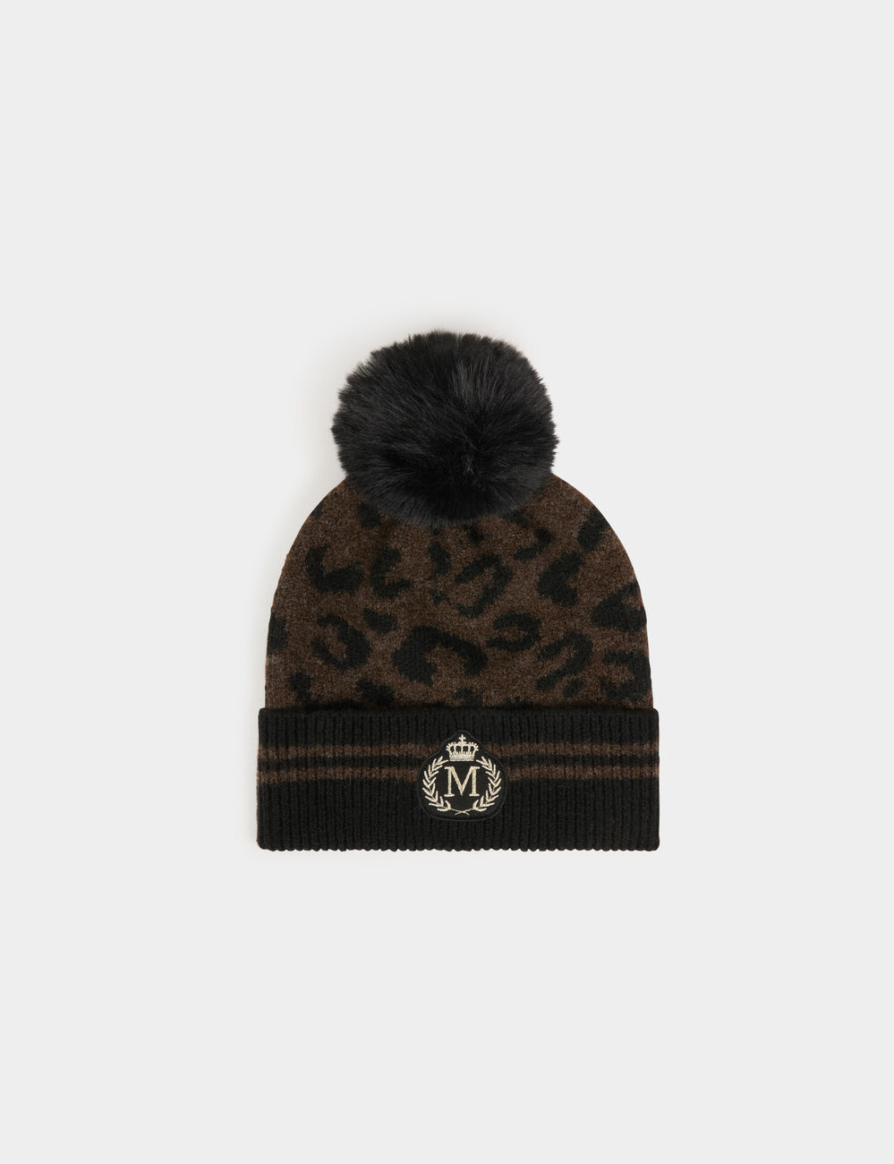 Bonnet aspect laineux multicolore femme