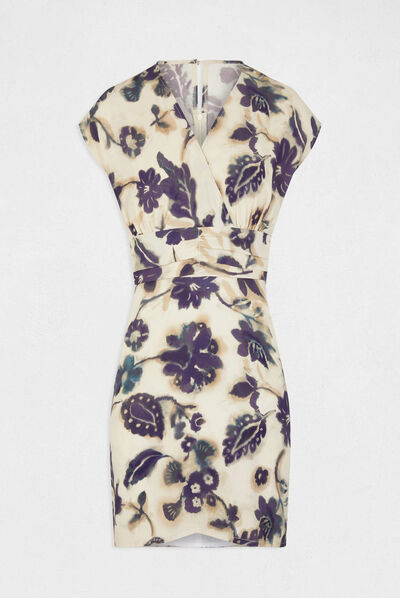 Robe ajustée imprimé floral multico femme