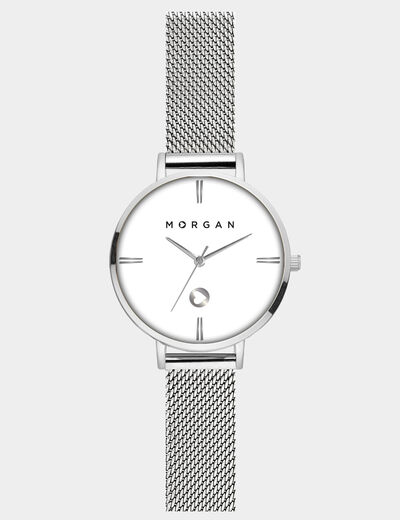 Montre couleur argent femme
