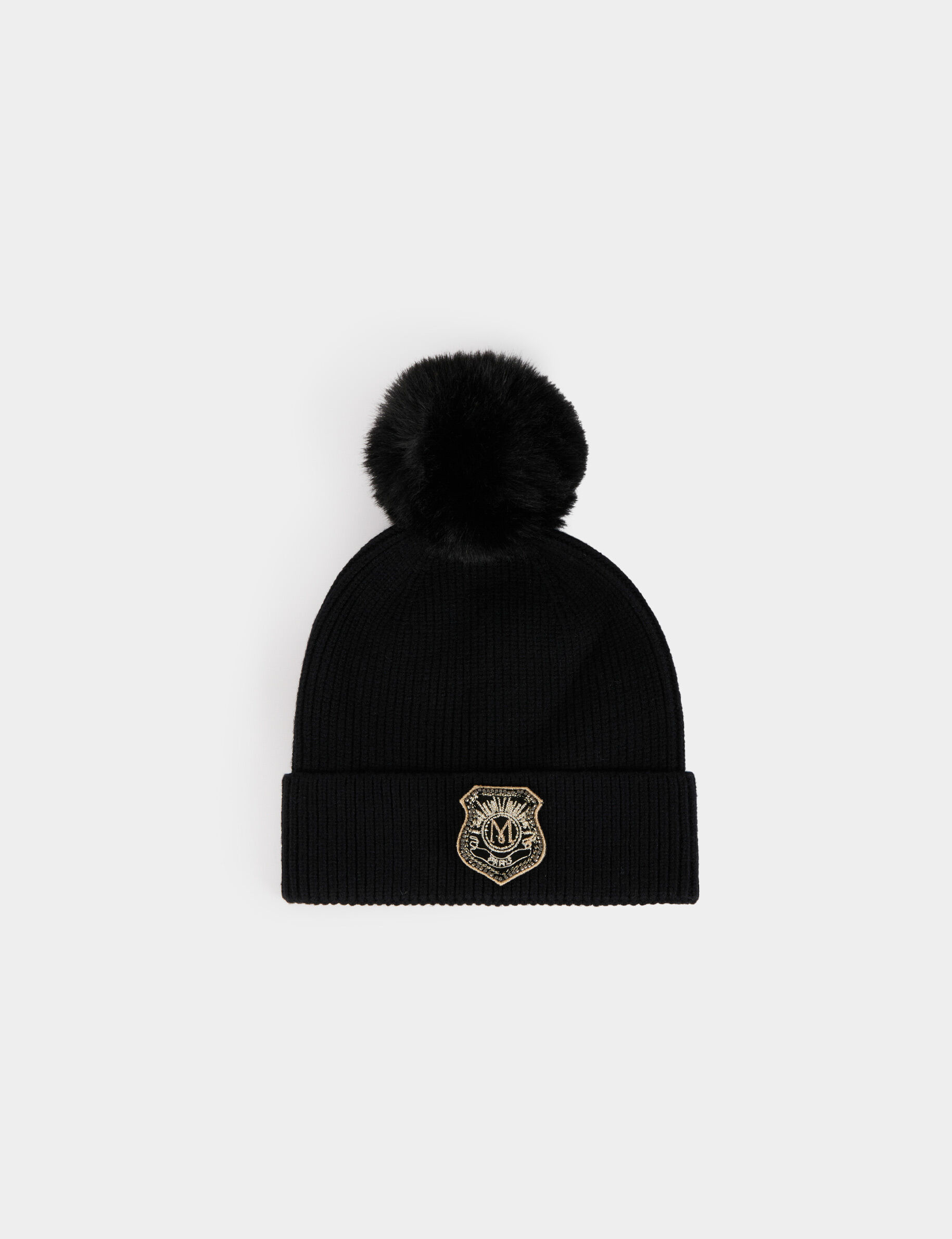 Bonnet à pompon femme