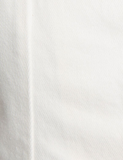 Veston sans manches jean blanc femme