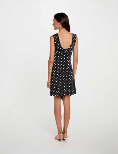 Robe courte sans manches multicolore femme