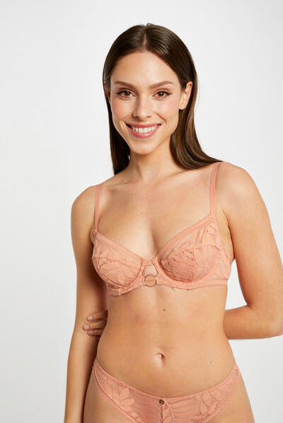 Soutien-gorge armatures rose clair femme