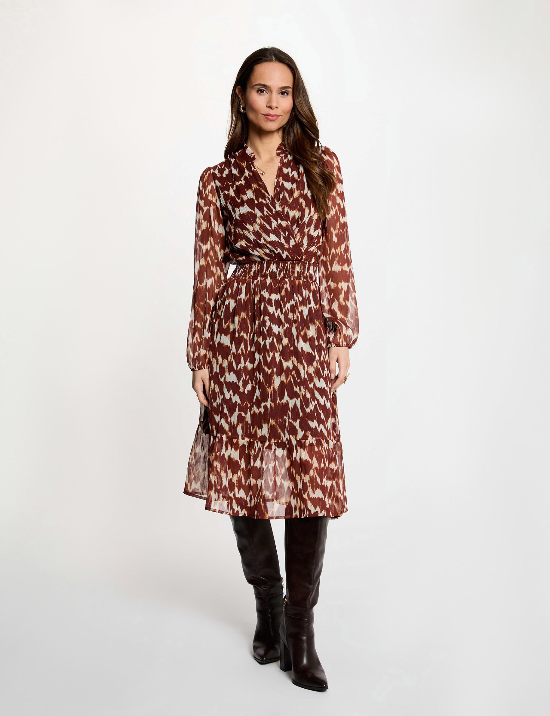 Robe voile cache coeur femme - vue 1