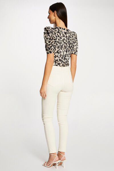 T-shirt manches courtes imprimé multico femme