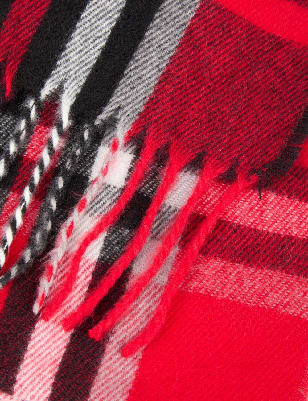 &Eacute;charpe tartan rouge femme