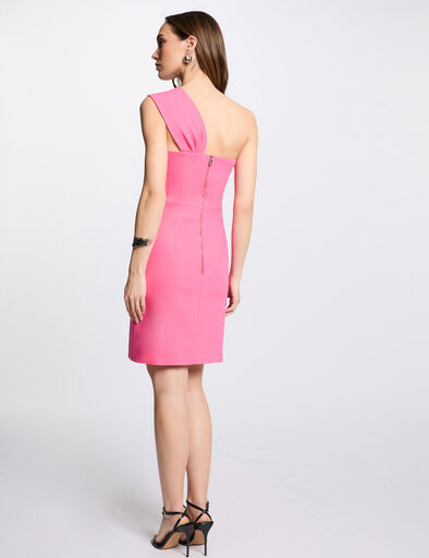 Robe courte ajustée rose femme