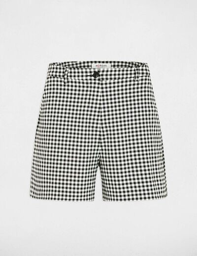 Short taille haute noir femme