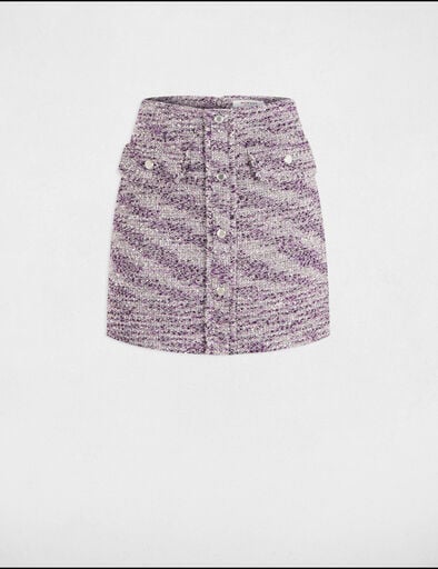 jupe courte tweed multicolore femme Jupe courte tweed multicolore femme