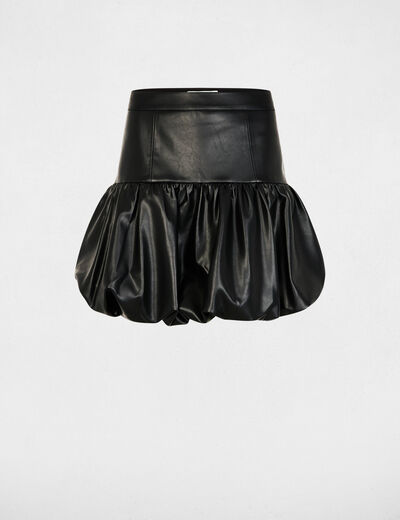 Jupe courte ajust&eacute;e noir femme