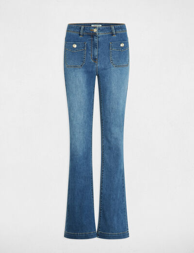 Jean bootcut denim stone femme