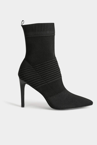 Bottines à talons aiguilles noir femme