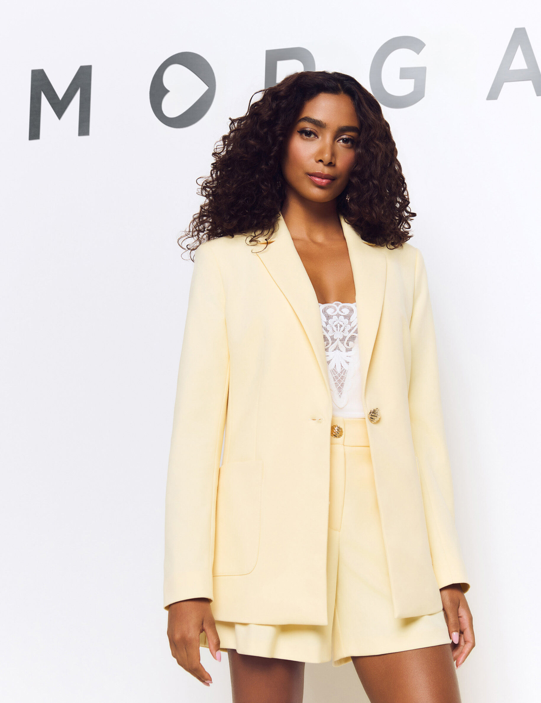 Blazer poches plaquées - Morgan - Modalova