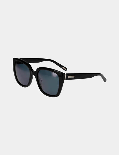 Lunettes de soleil carrées noir femme