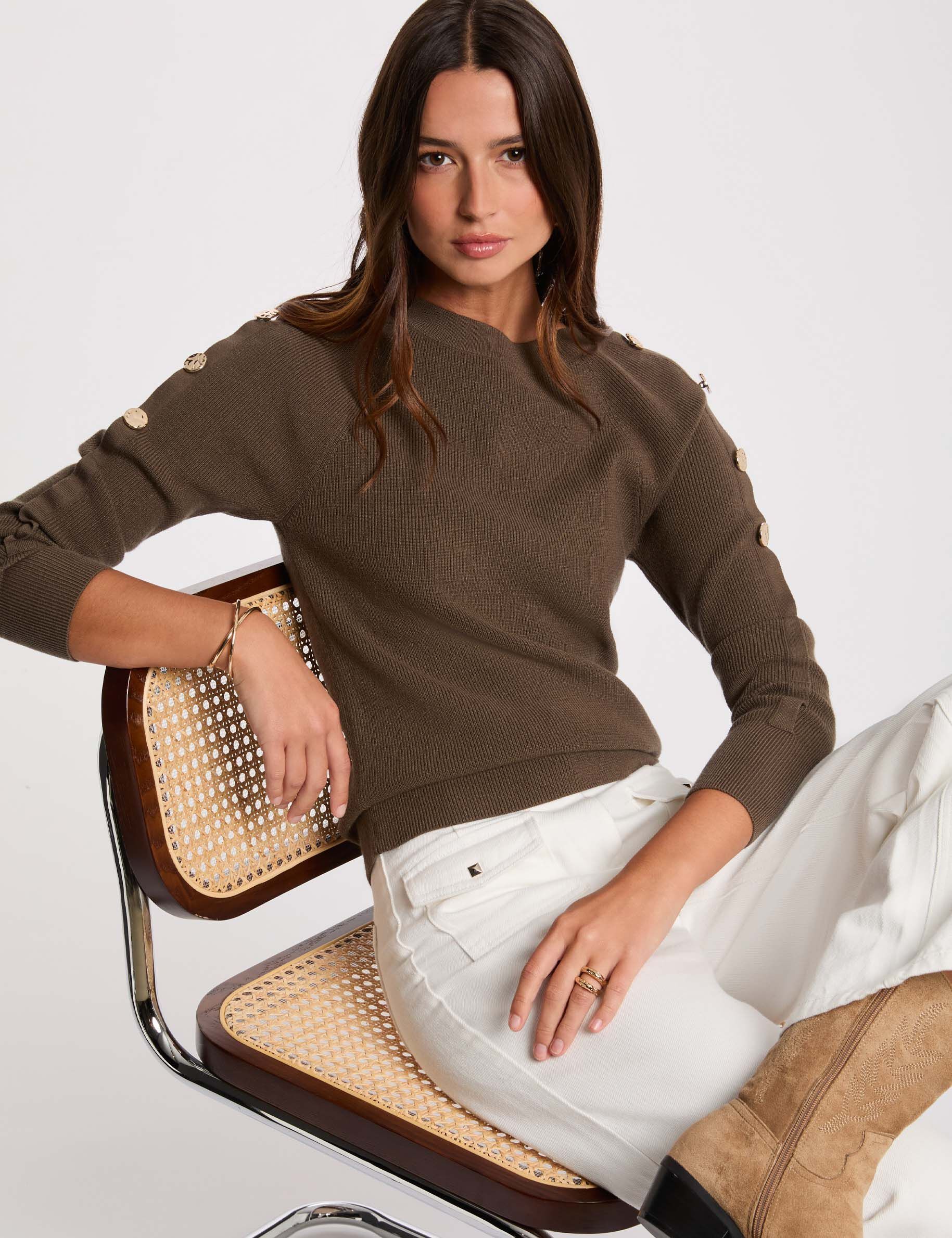 Pull col bateau femme - vue 2