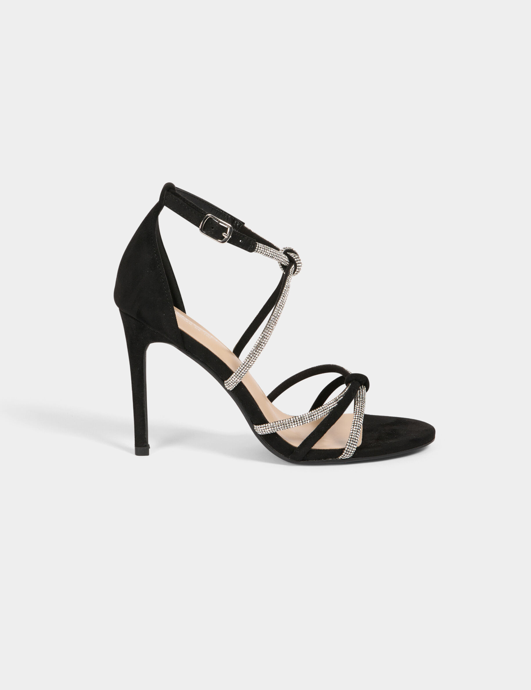 Sandales à talons avec brides strass - Morgan - Modalova