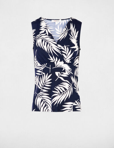 T-shirt sans manches multicolore femme