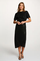 Jupe Portefeuille Noire Taille Ajustable - Neuve Sans étiquette - Taille Unique 36-46