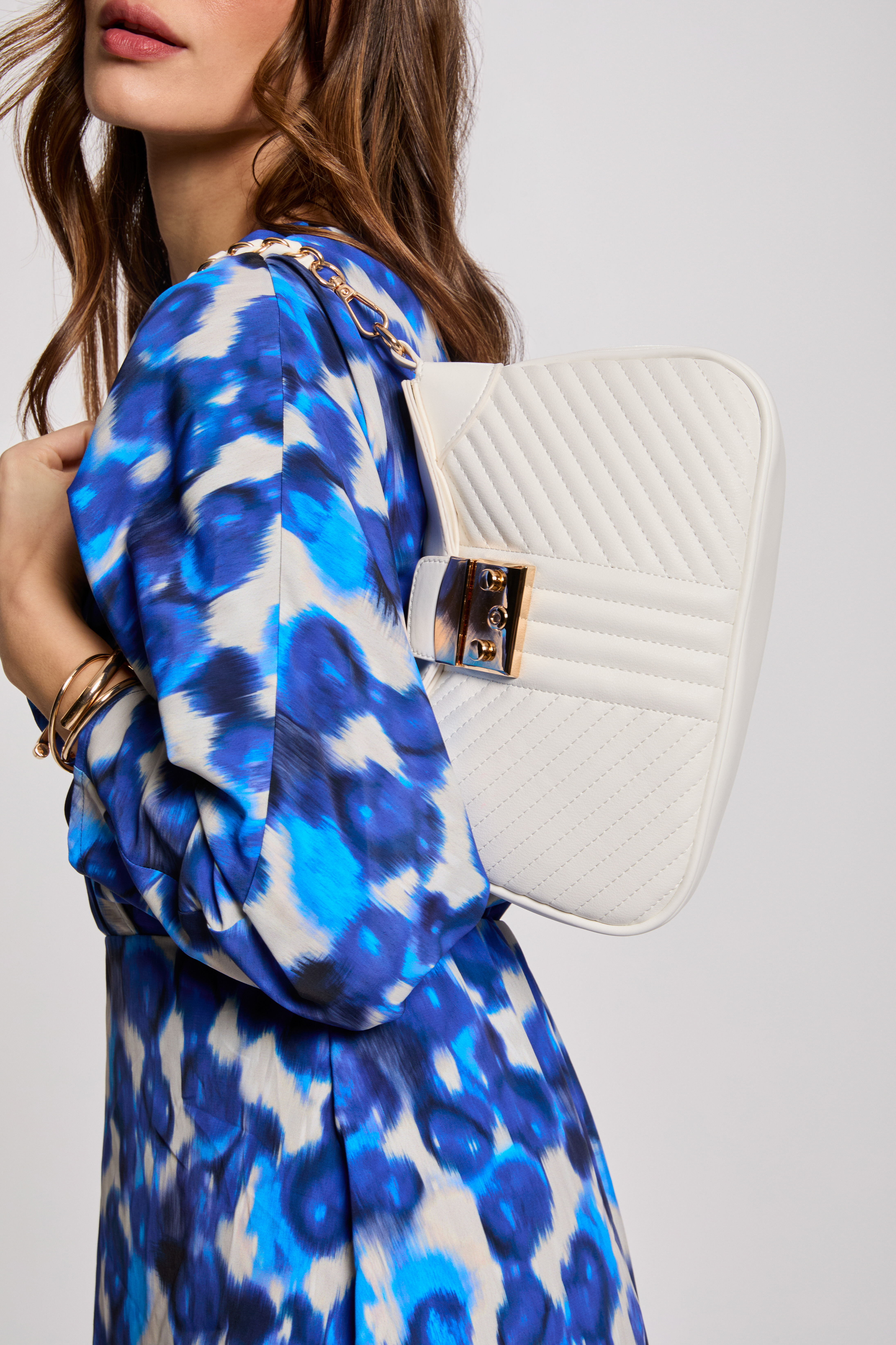 Sac matelassé blanc femme - Morgan - Modalova