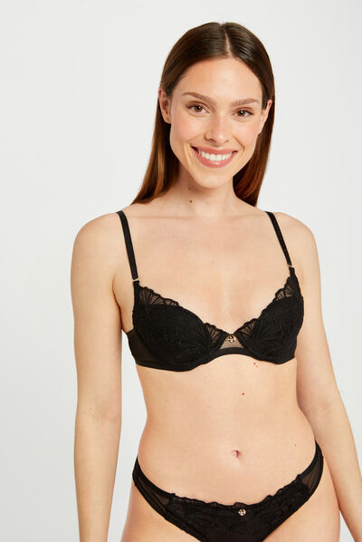 Soutien-gorge coques noir femme