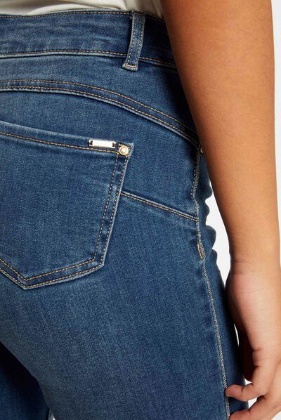 Jeans slim avec liserés métallisés jean stone femme