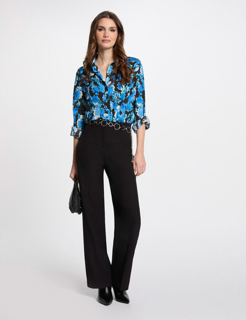 Chemise manches longues multicolore femme
