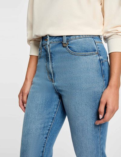 Jean bootcut denim stone femme