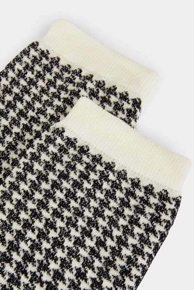 Boîte 4 paires chaussettes argente femme