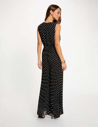 Combinaison fluide pliss&eacute;e multicolore femme