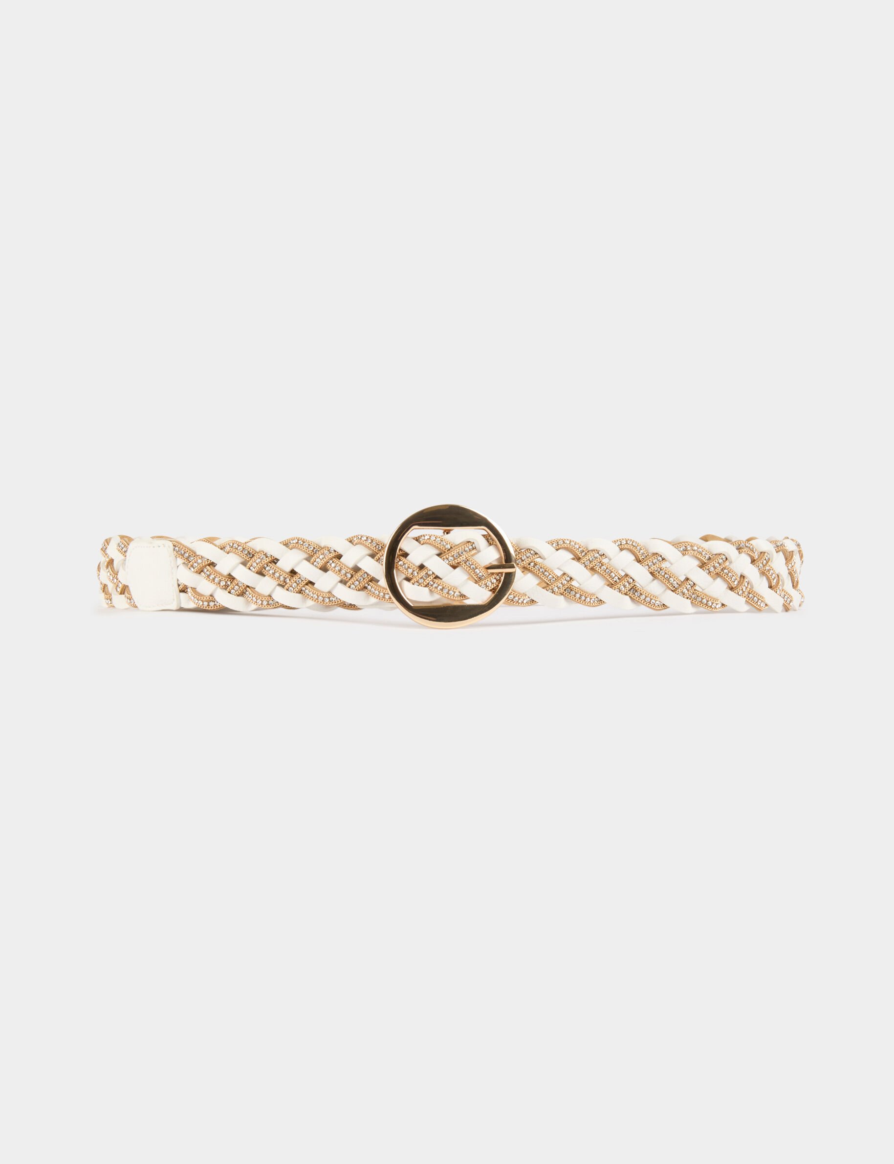 Ceinture tressée avec strass - Morgan - Modalova