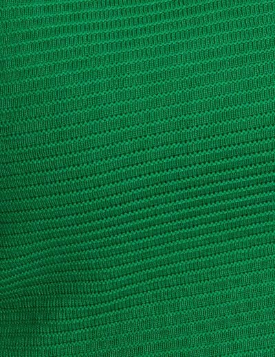 Pull ajust&eacute; col v vert prairie femme