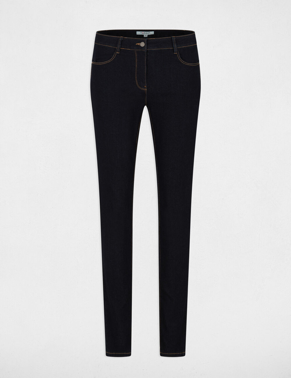 Jean skinny ajust&eacute; bleu femme