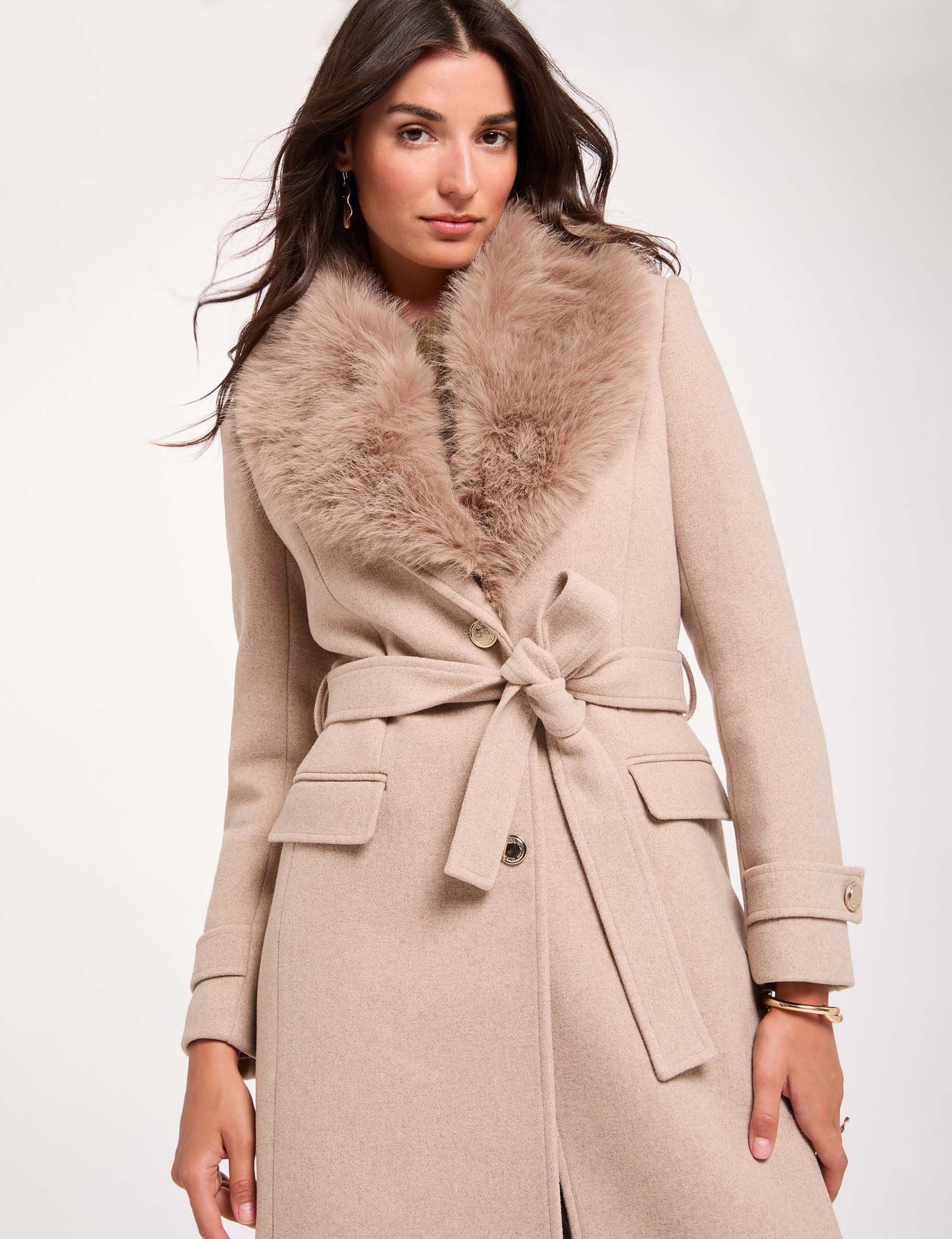 Morgan Manteau long ceinturé pour femme - vue 2
