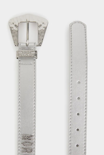 Ceinture avec MORGAN en strass argente femme