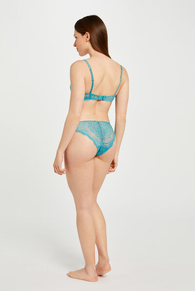 Soutien-gorge armatures bleu femme