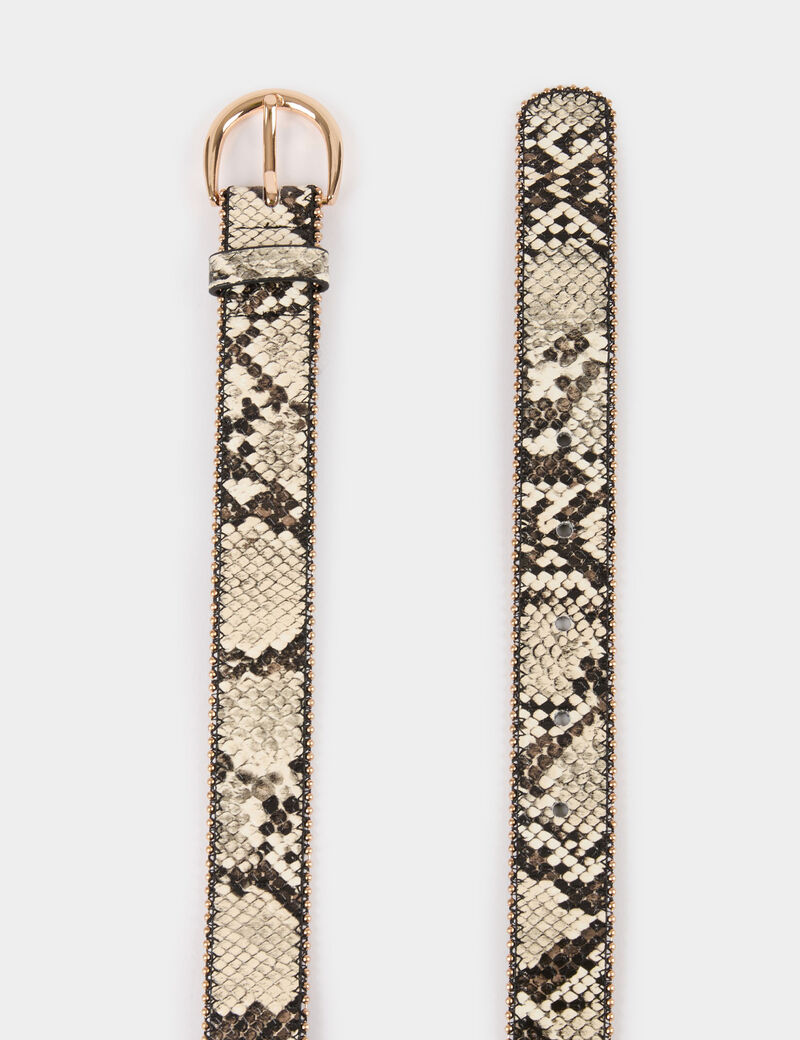 ceinture imprime python multicolore femme Ceinture imprimé python multicolore femme