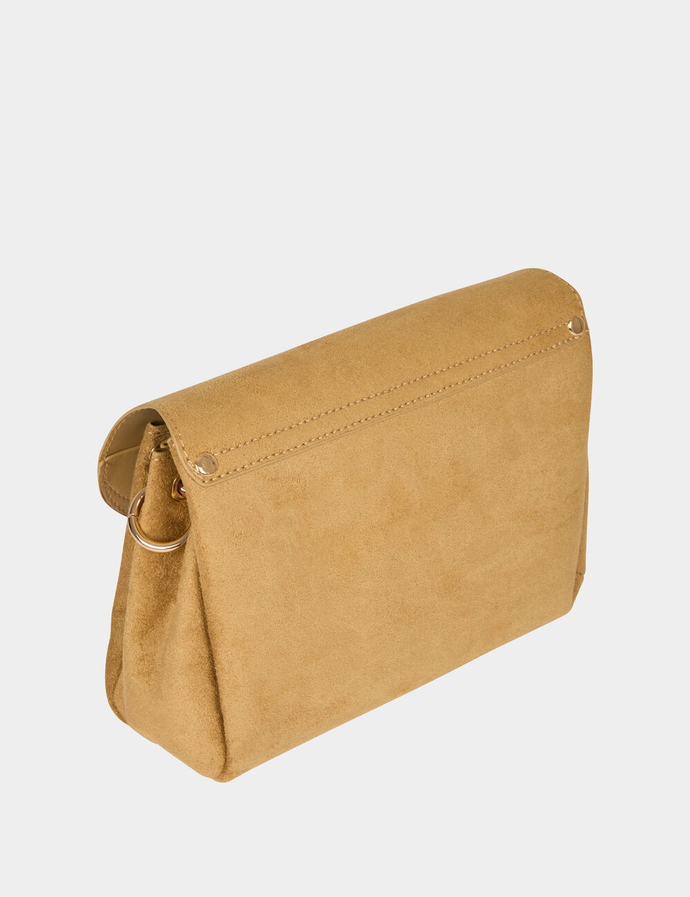 Sac souple su&eacute;dine beige femme