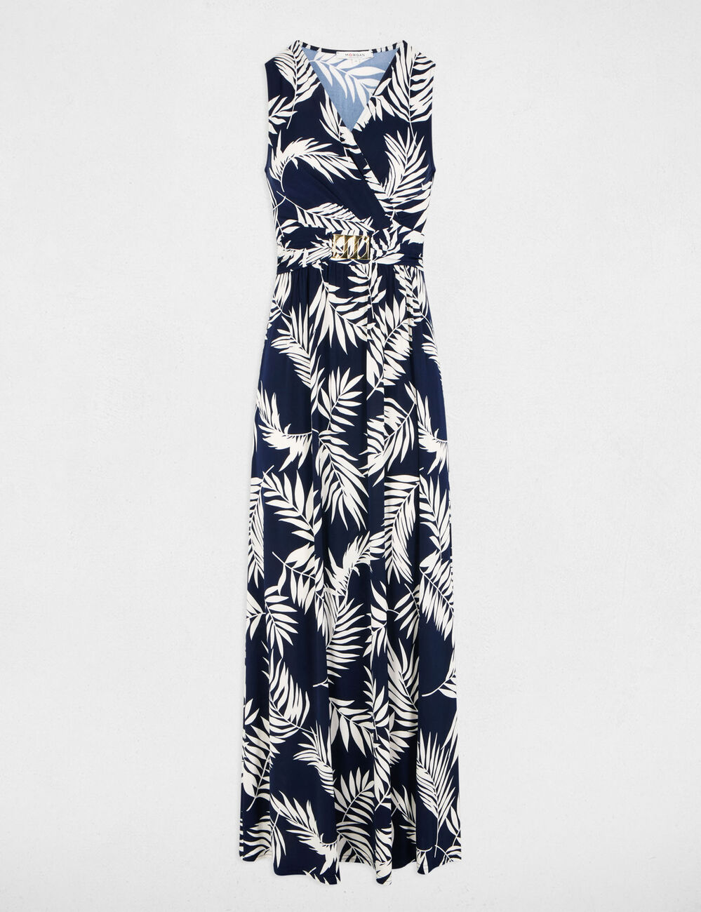 Robe longue droite imprim&eacute;e multicolore femme