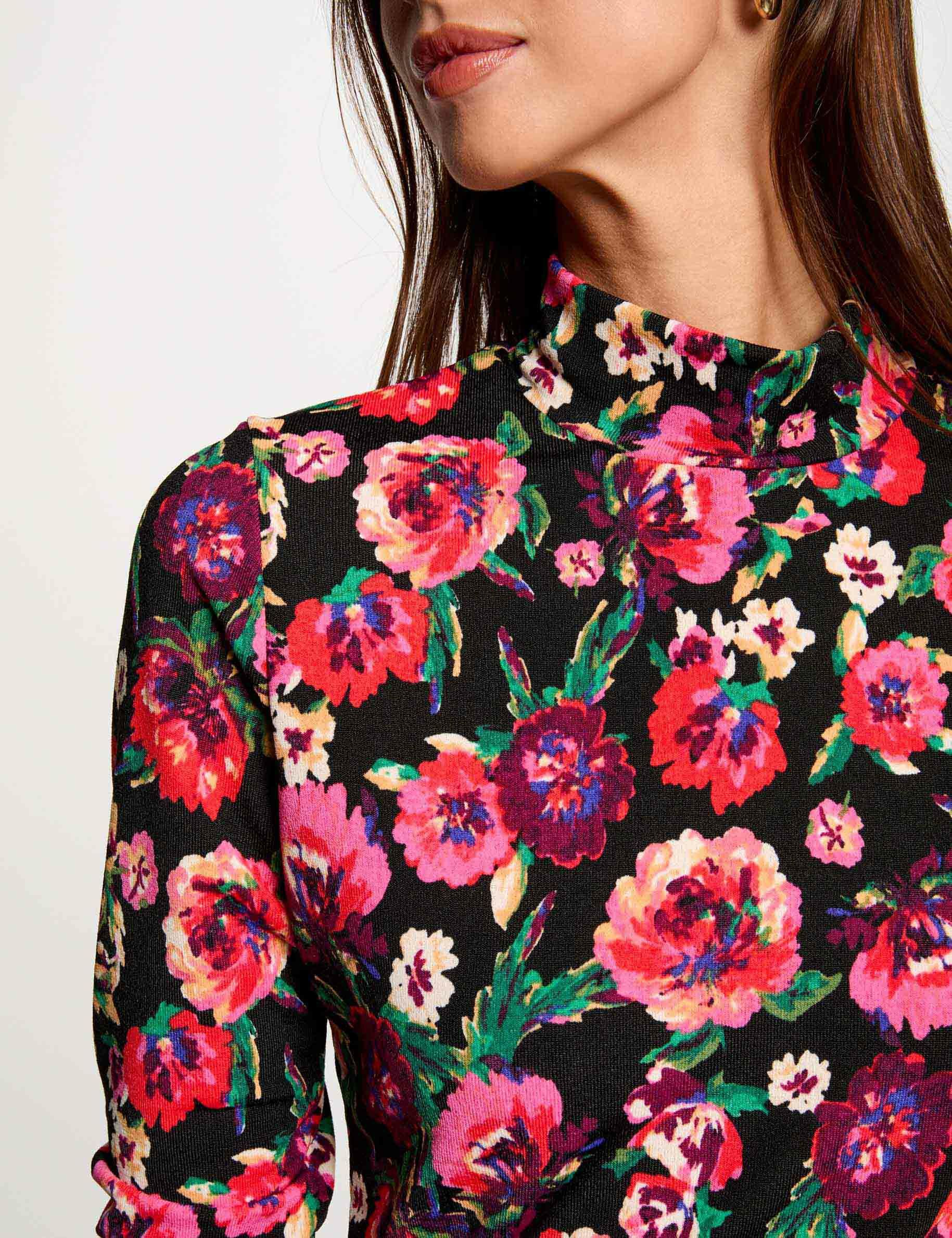 Haut/t-shirt Femme M&S Multicolore - Taille 10 - Viscose Manches Longues - Neuf Sans étiquette